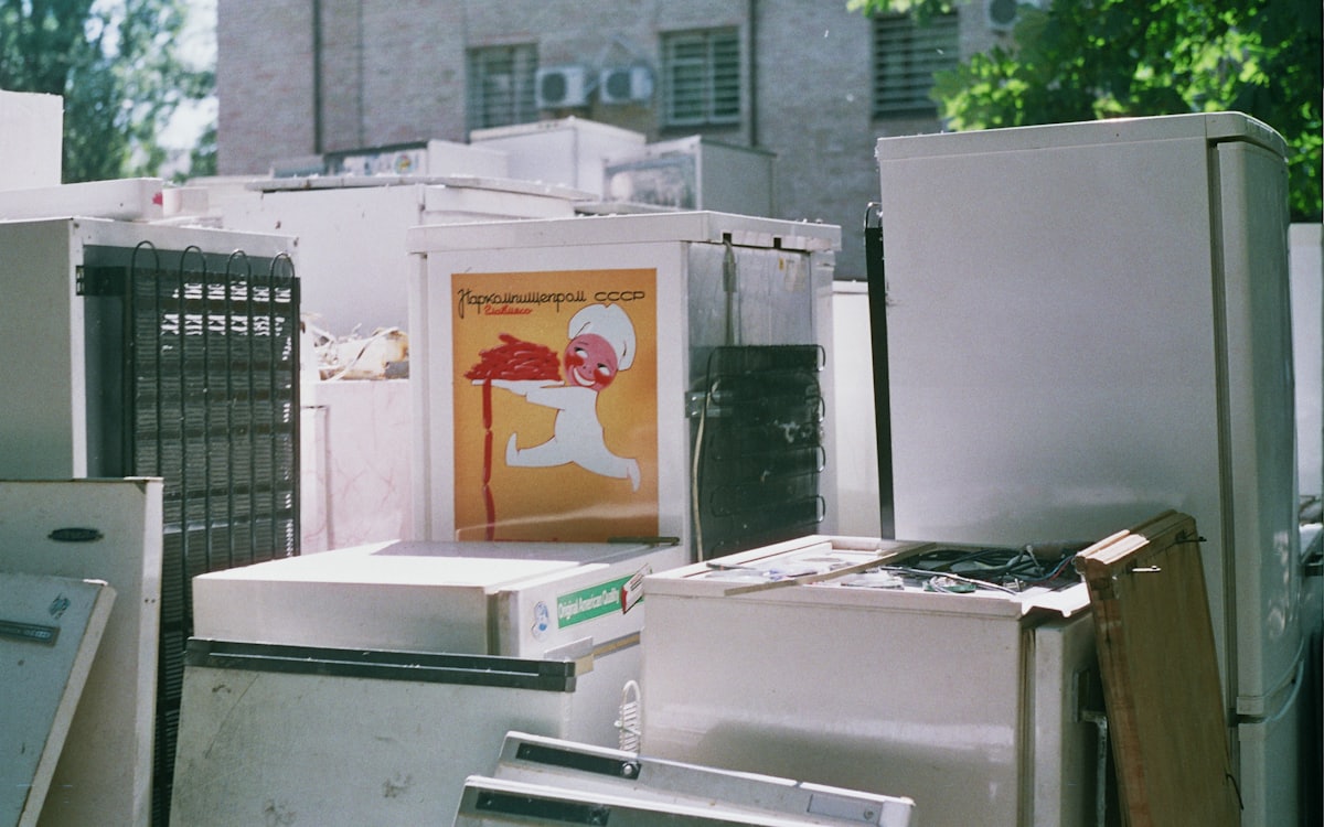 Fridge set aside for appliance disposal Dubai and white goods removal